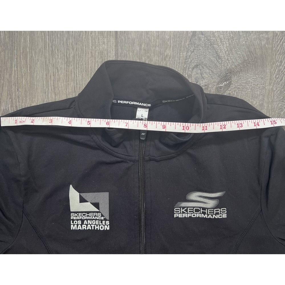 Sketchers x Los Angeles Marathon Black Full Zip Women's Large Windbreaker Jacket - Picture 8 of 10